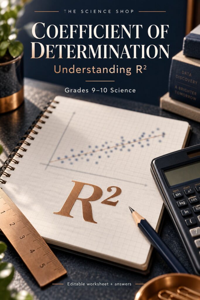 Coefficient of Determination (R²) | Grades 9–10 Science Graphing Skills cover