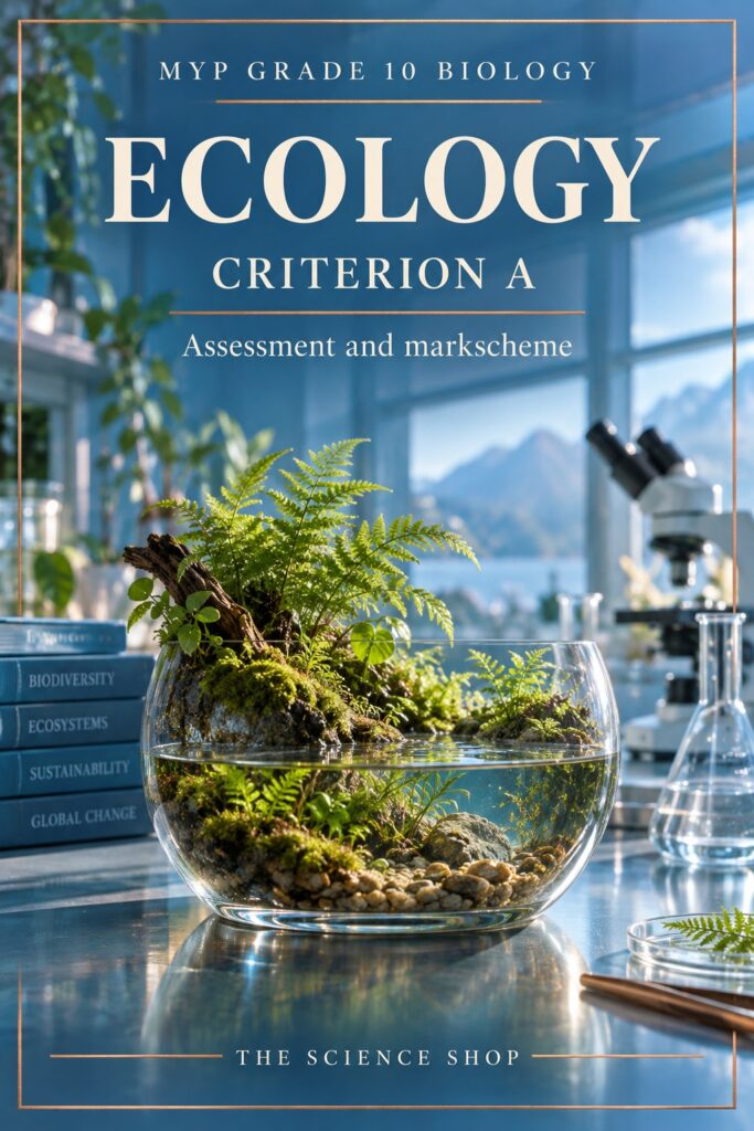 MYP Grade 10 Biology Criterion A: Ecology Assessment cover