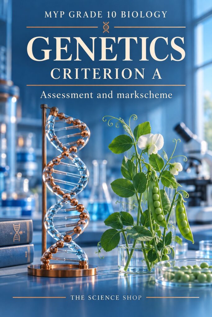 MYP Grade 10 Biology Criterion A: Genetics Assessment cover