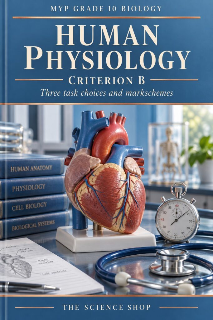 MYP Grade 10 Biology Criterion B: Human Physiology Assessment Pack cover