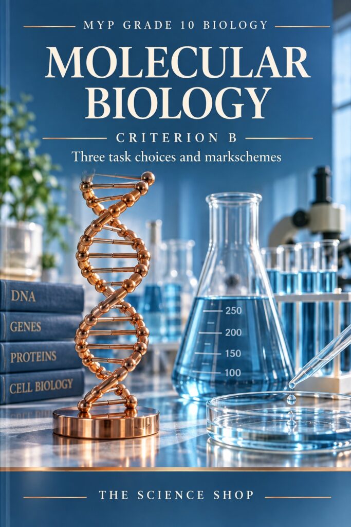 MYP Grade 10 Biology Criterion B: Molecular Biology Assessment Pack cover