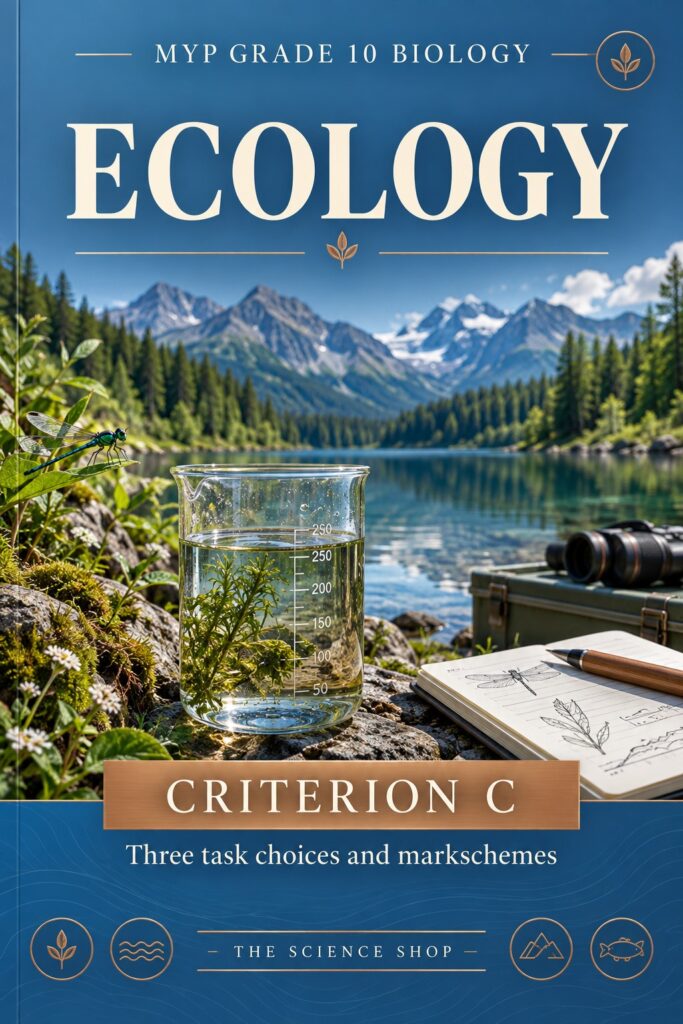 MYP Grade 10 Biology Criterion C: Ecology Assessment Pack cover