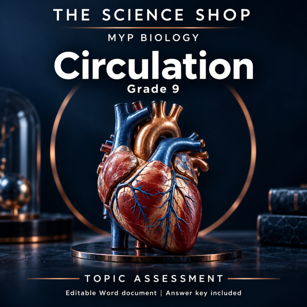 MYP Grade 9 Biology Circulation | Topic Assessment cover