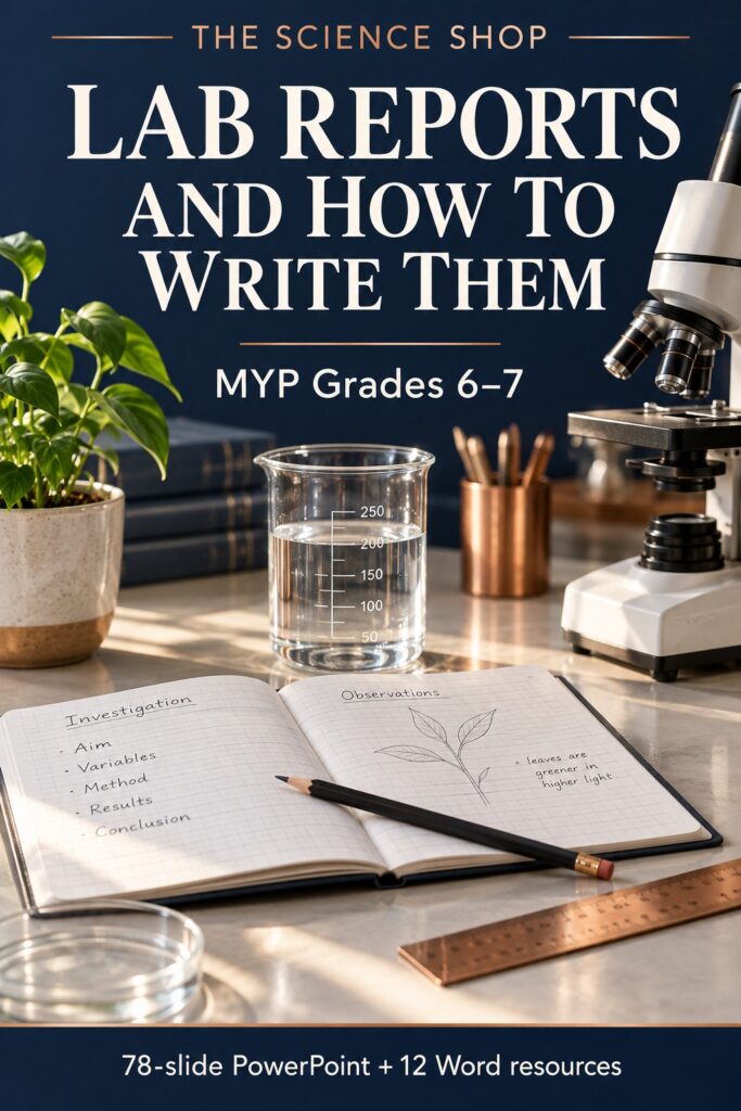 Lab Reports and How to Write Them | MYP Grades 6–7 cover