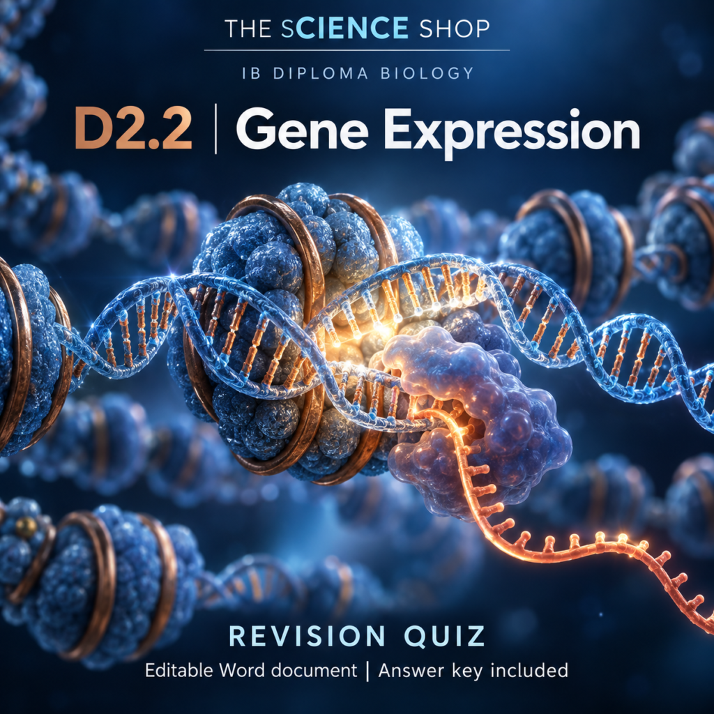IB DP Biology D2.2 Gene Expression | Revision Quiz cover