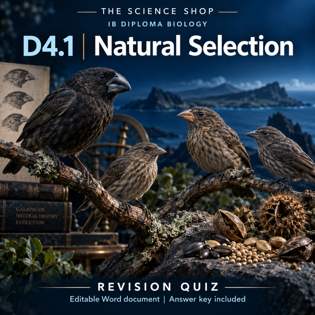IB DP Biology D4.1 Natural Selection | Revision Quiz cover