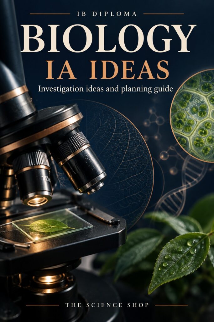 IB Biology IA Investigation Ideas and Planning Guide cover