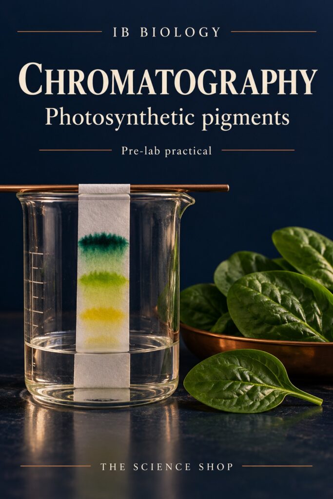 IB Biology Pre-lab: Chromatography of Photosynthetic Pigments cover