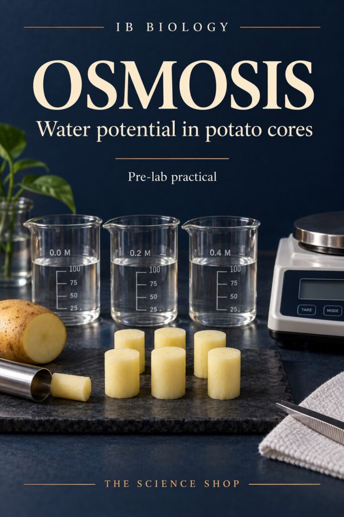 IB Biology Pre-lab: Osmosis and Water Potential in Potato Cores cover