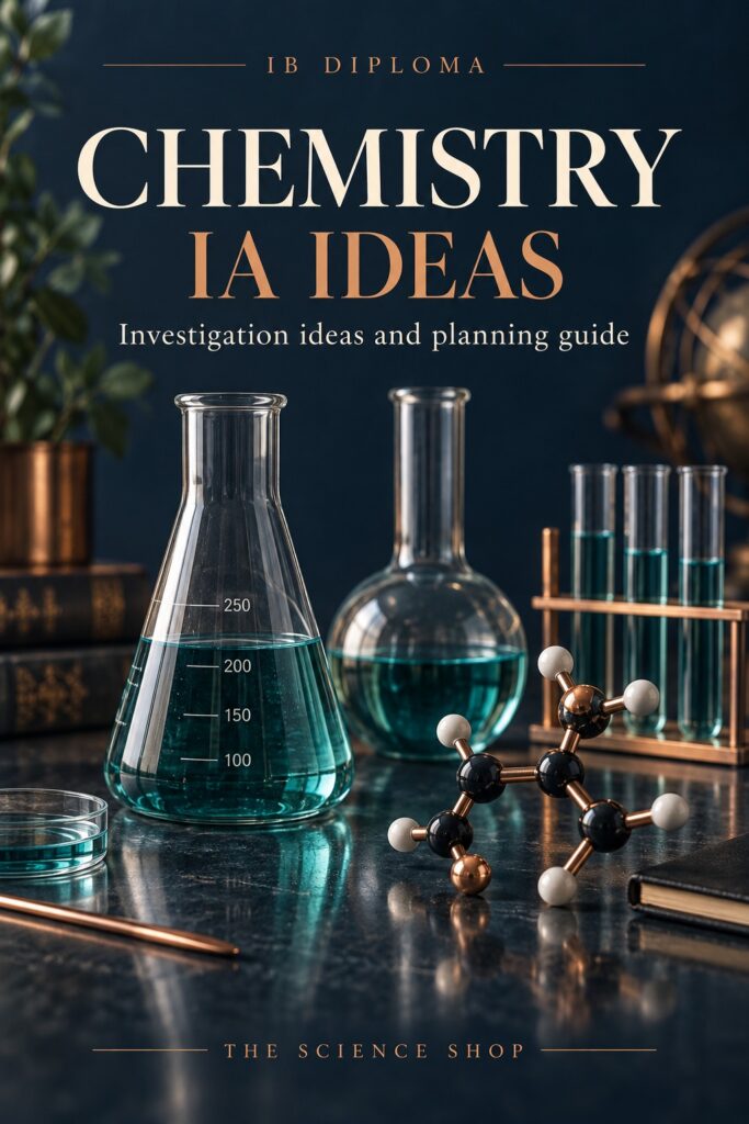 IB Chemistry IA Investigation Ideas and Planning Guide cover