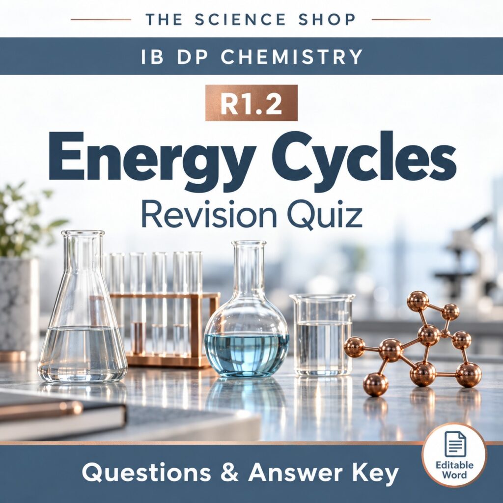 R1.2 Energy Cycles in Reactions revision quiz cover