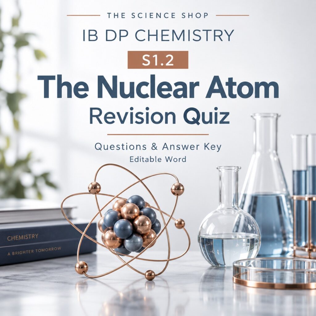 S1.2 The Nuclear Atom revision quiz cover