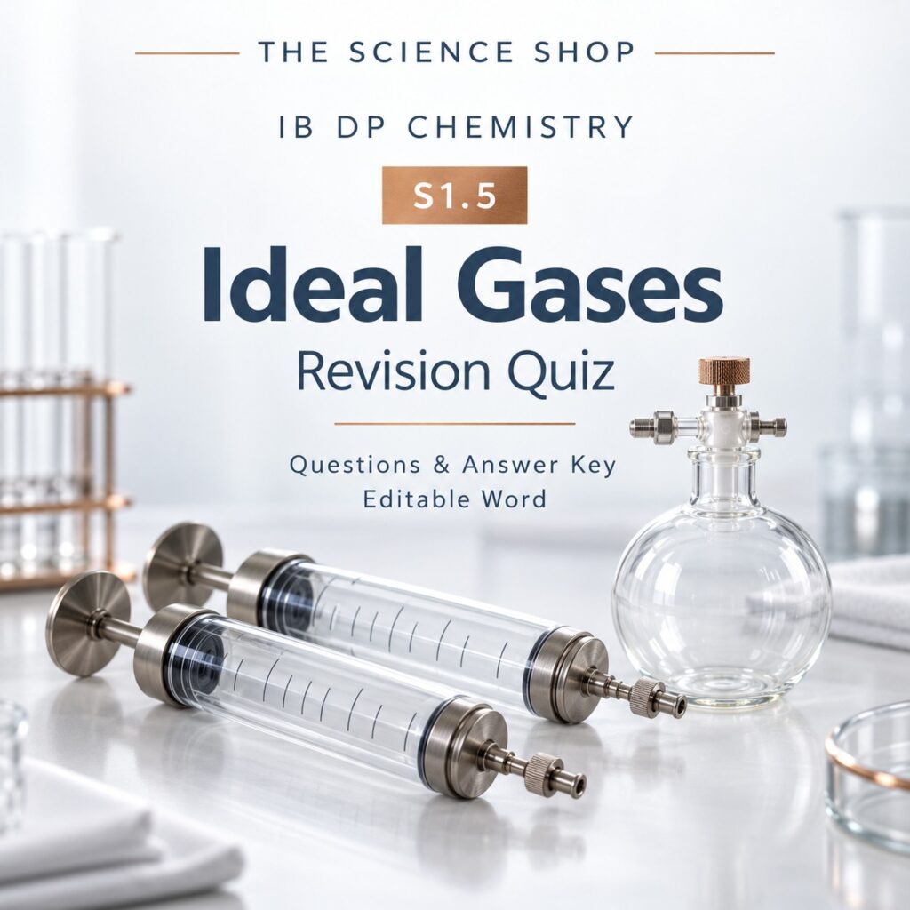 S1.5 Ideal Gases revision quiz cover