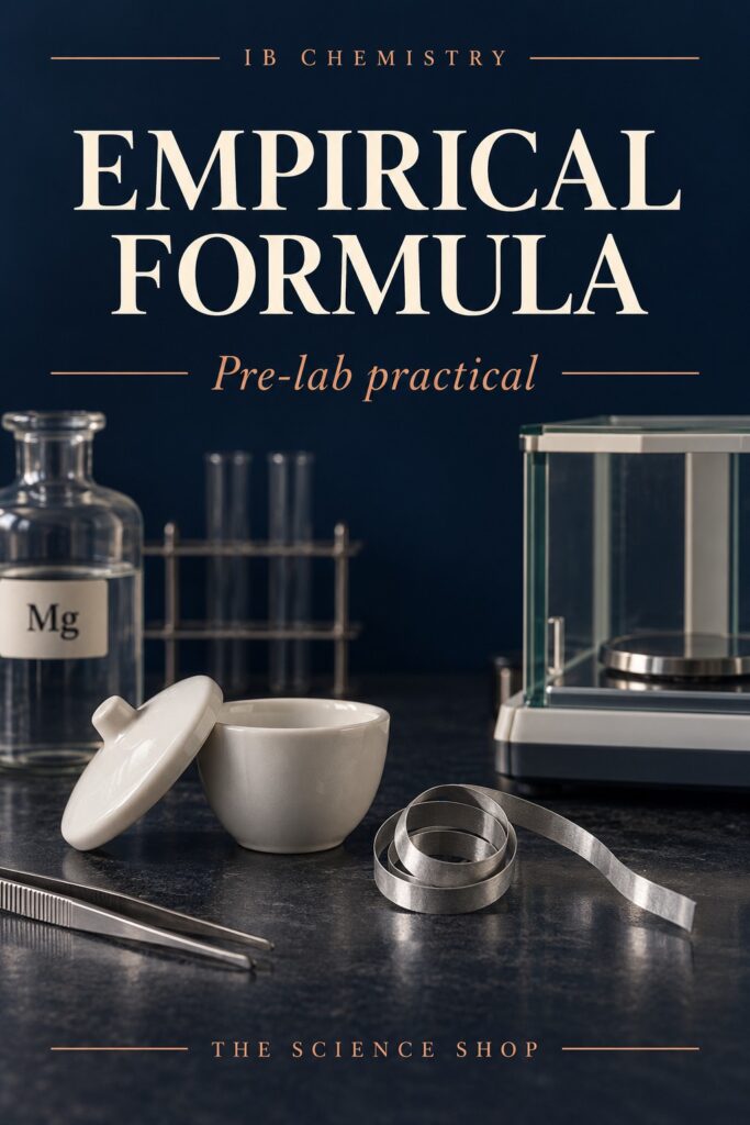 IB Chemistry Pre-lab: Empirical Formula of a Metal Oxide cover
