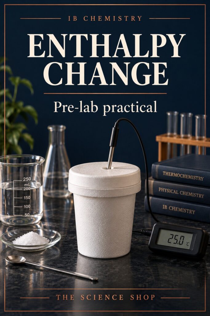IB Chemistry Pre-lab: Enthalpy Change of a Reaction cover