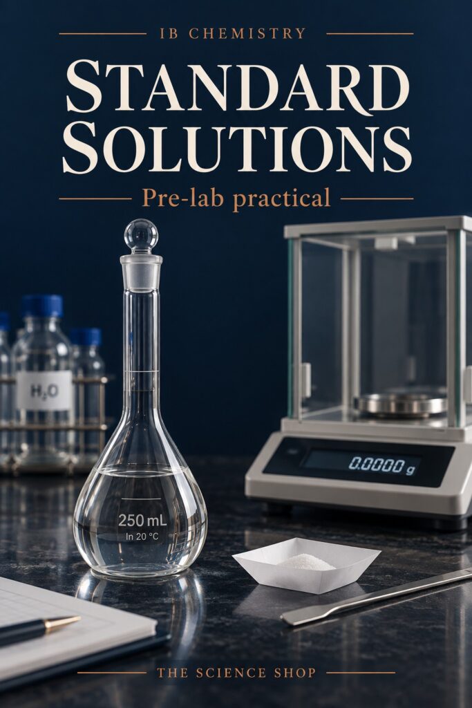 IB Chemistry Pre-lab: Creating Standard Solutions cover