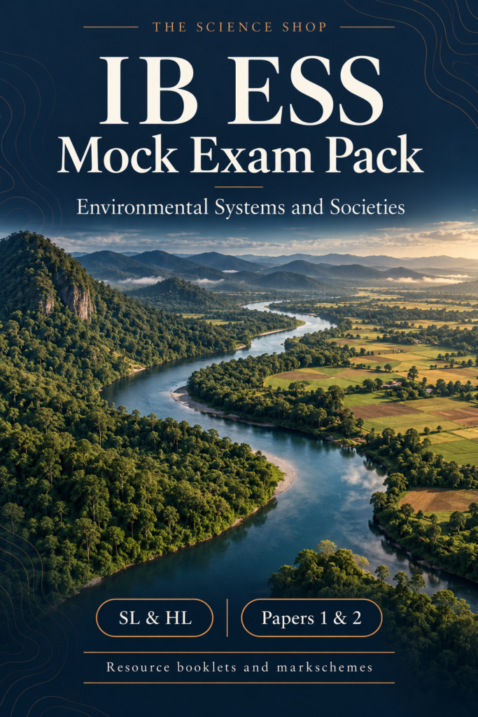 IB ESS Mock Exam Pack SL and HL with Markschemes cover