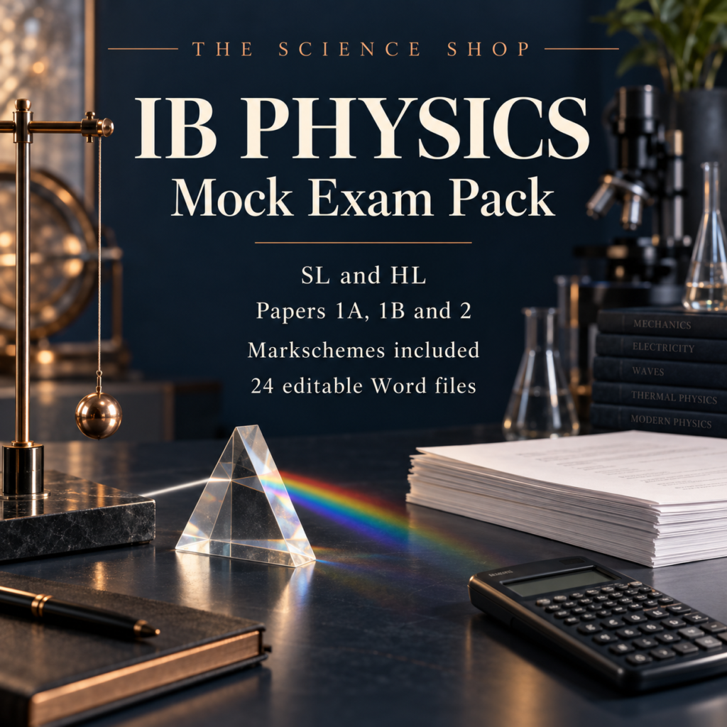 IB Physics Mock Exam Pack SL and HL with Markschemes cover