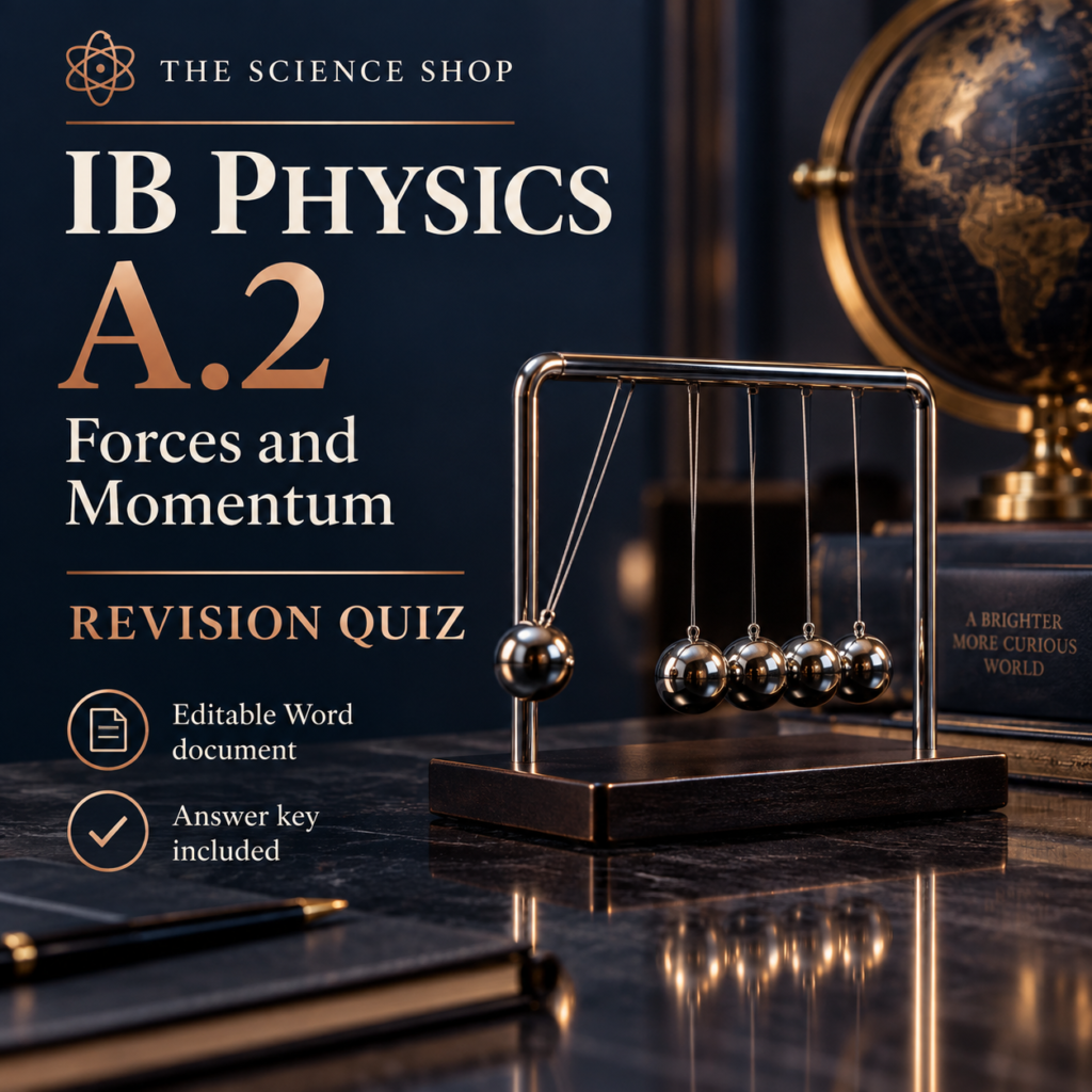 IB Physics A.2: Forces and Momentum Revision Quiz cover