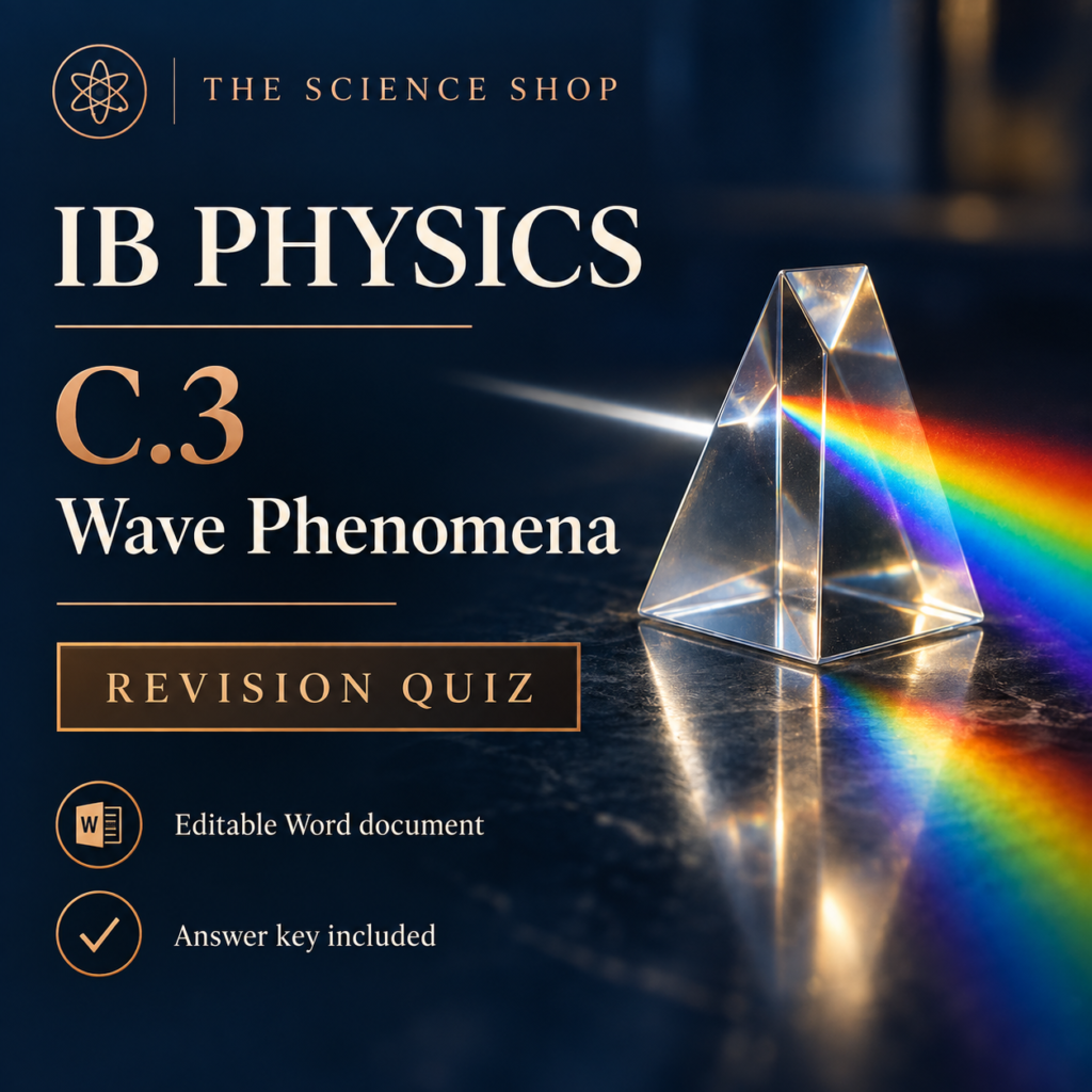 IB Physics C.3: Wave Phenomena Revision Quiz cover