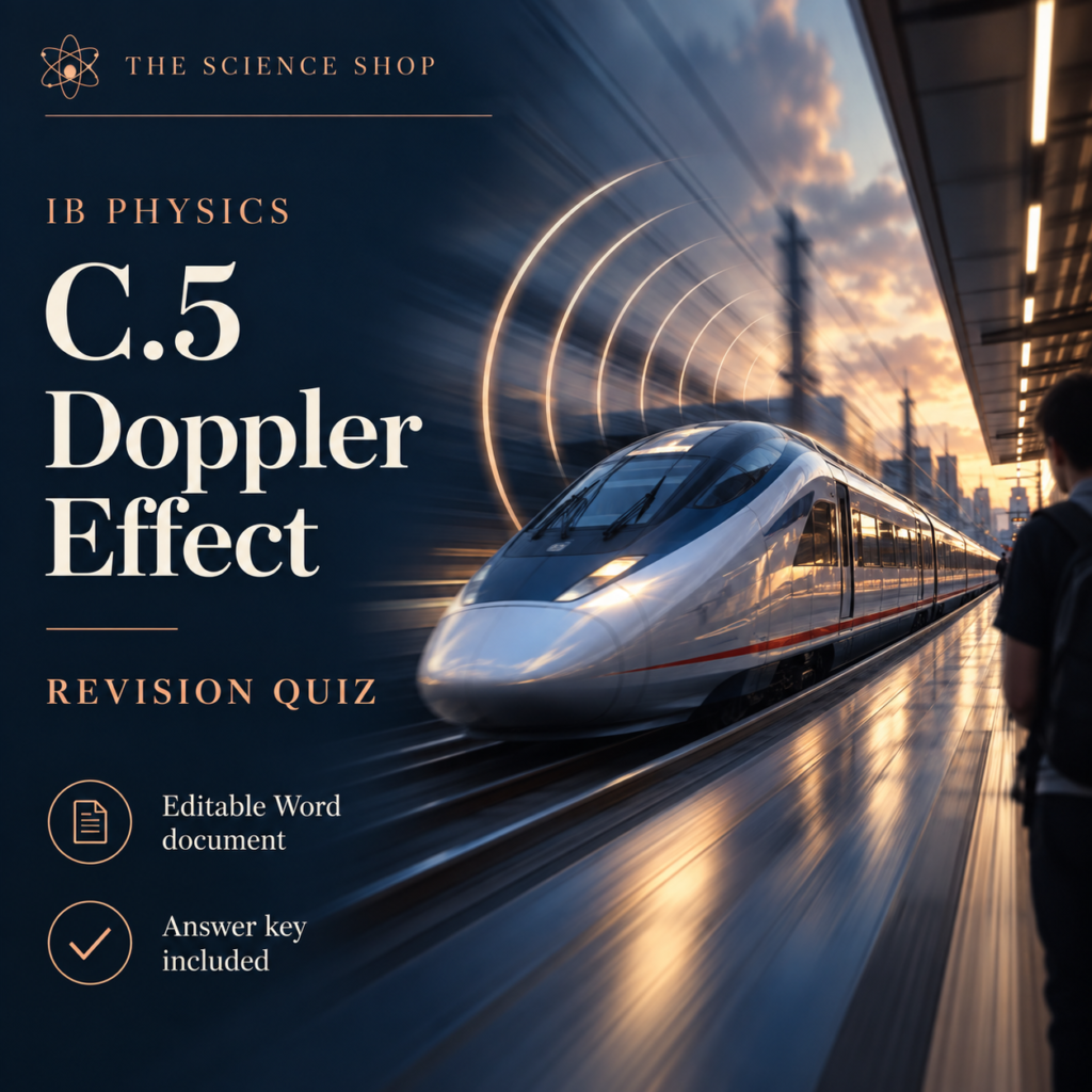 IB Physics C.5: Doppler Effect Revision Quiz cover