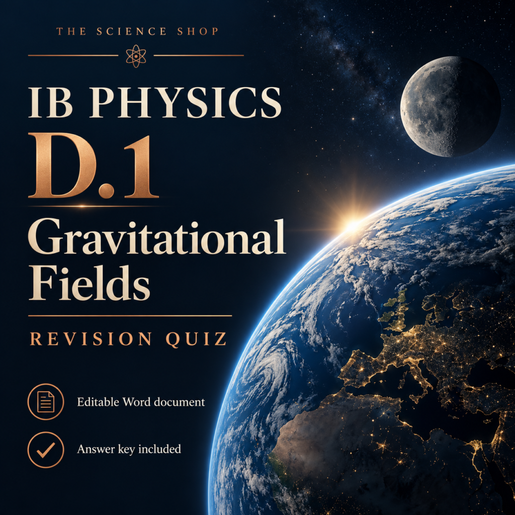 IB Physics D.1: Gravitational Fields Revision Quiz cover
