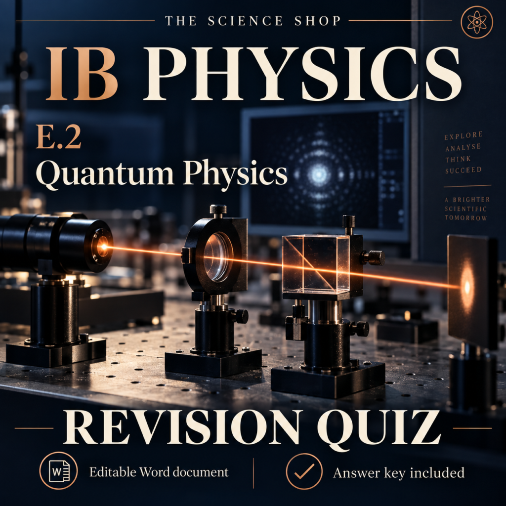 IB Physics E.2: Quantum Physics Revision Quiz cover