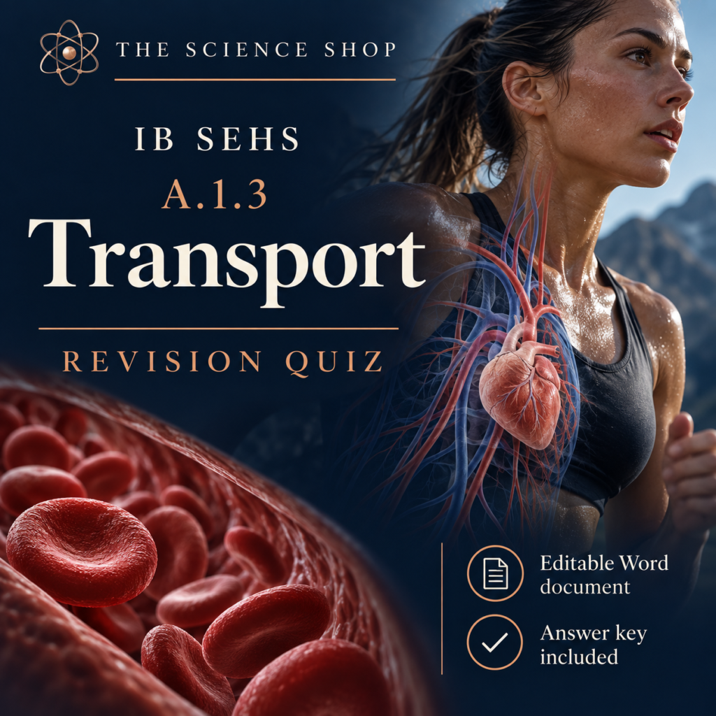 IB SEHS A.1.3: Transport Revision Quiz cover