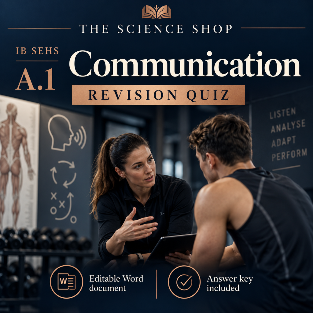 IB SEHS A.1: Communication Revision Quiz cover