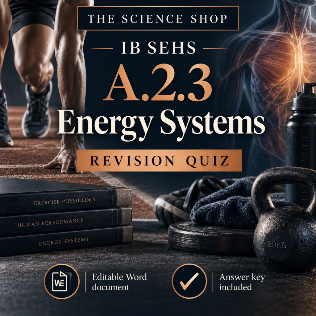 IB SEHS A.2.3: Energy Systems Revision Quiz cover