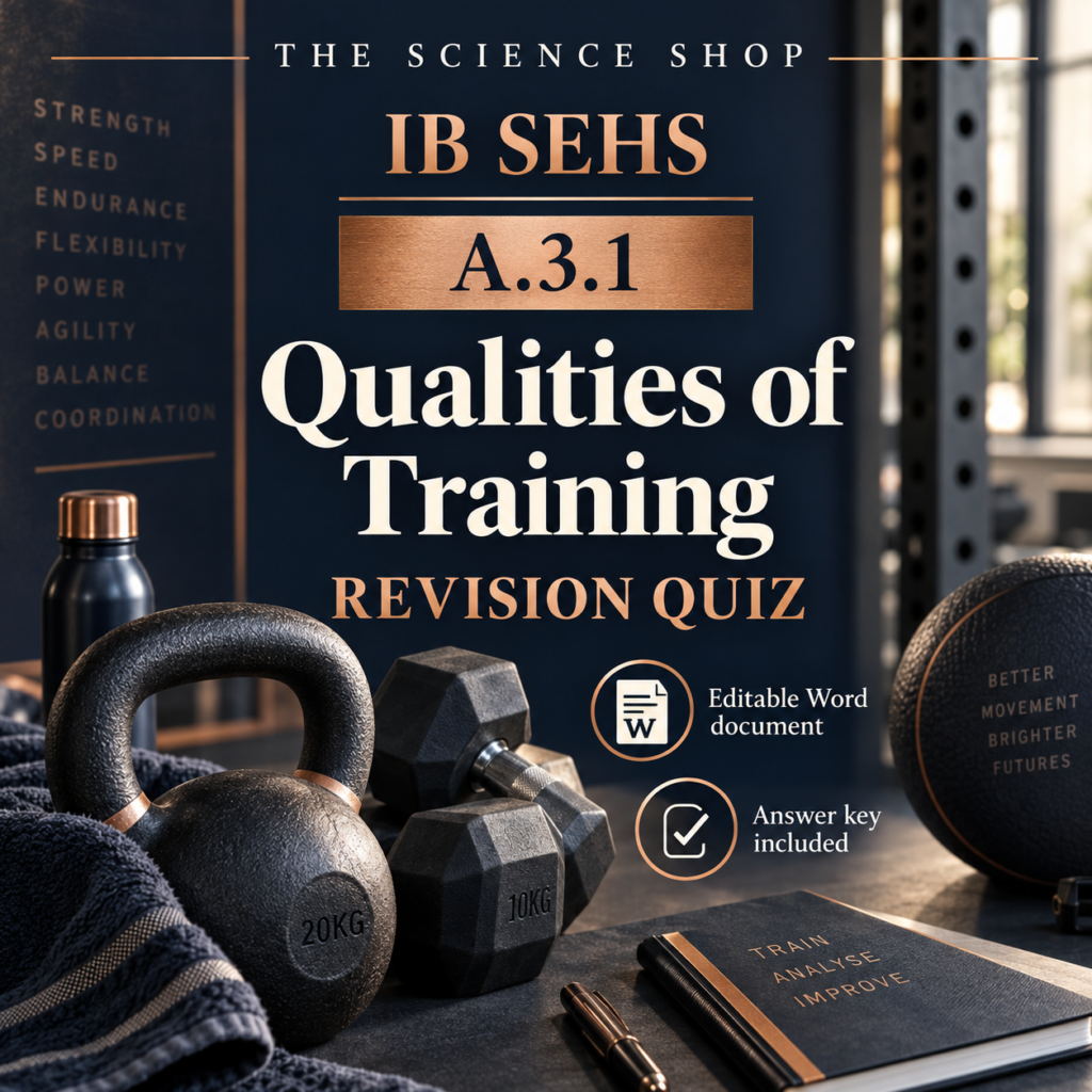IB SEHS A.3.1: Qualities of Training Revision Quiz cover