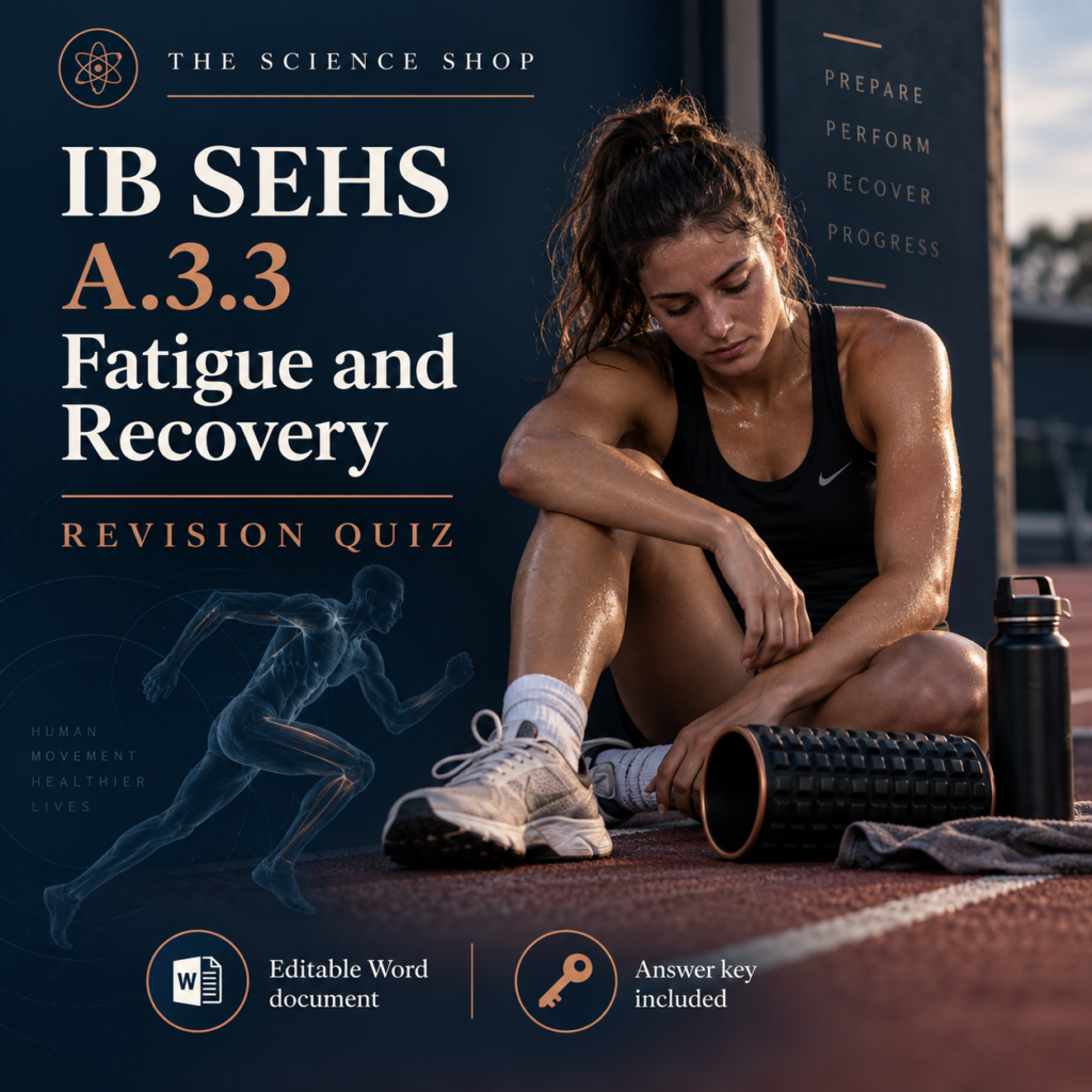 IB SEHS A.3.3: Fatigue and Recovery Revision Quiz cover