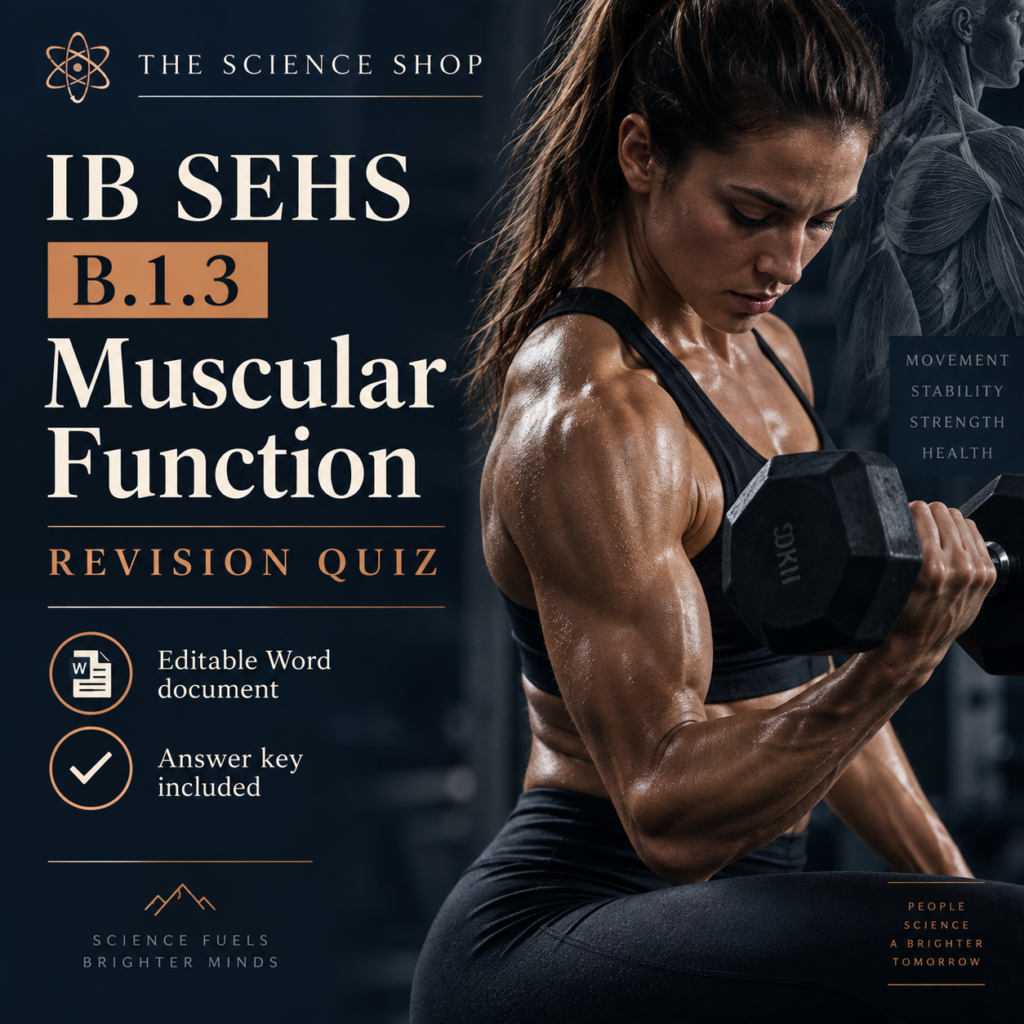 IB SEHS B.1.3: Muscular Function Revision Quiz cover