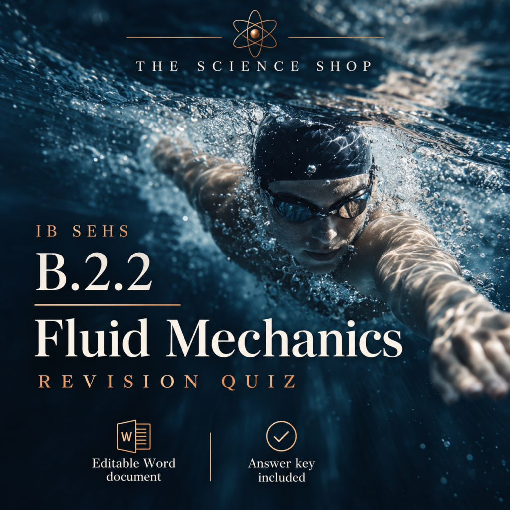IB SEHS B.2.2: Fluid Mechanics Revision Quiz cover