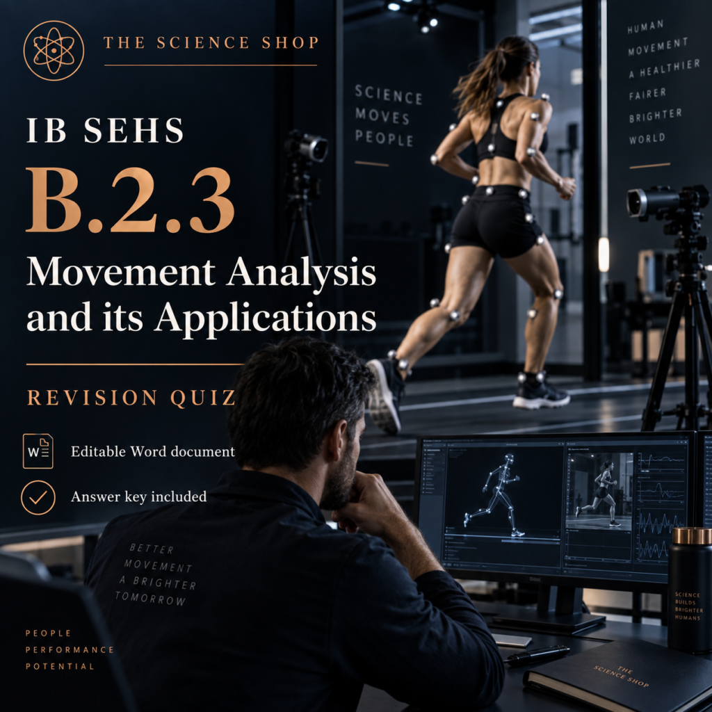 IB SEHS B.2.3: Movement Analysis and its Applications Revision Quiz cover