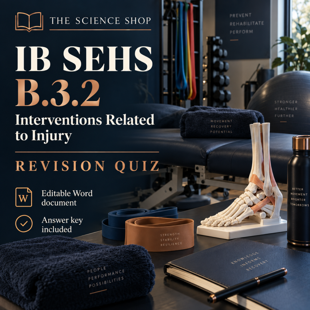 IB SEHS B.3.2: Interventions Related to Injury Revision Quiz cover
