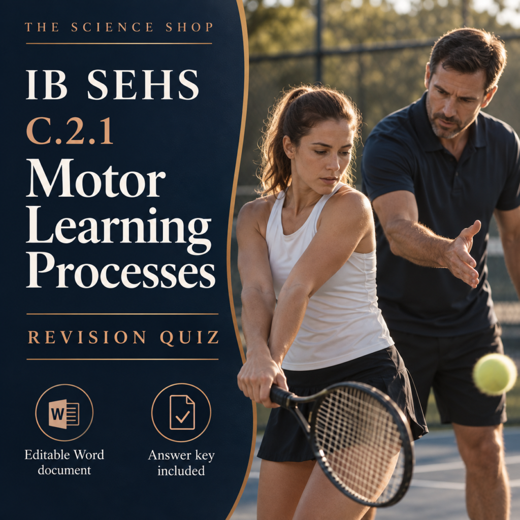 IB SEHS C.2.1: Motor Learning Processes Revision Quiz cover
