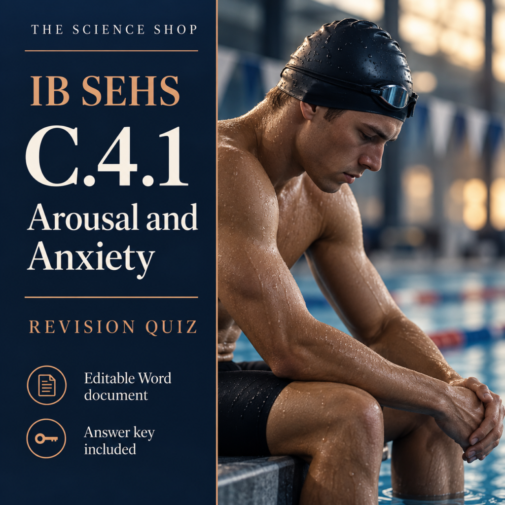 IB SEHS C.4.1: Arousal and Anxiety Revision Quiz cover