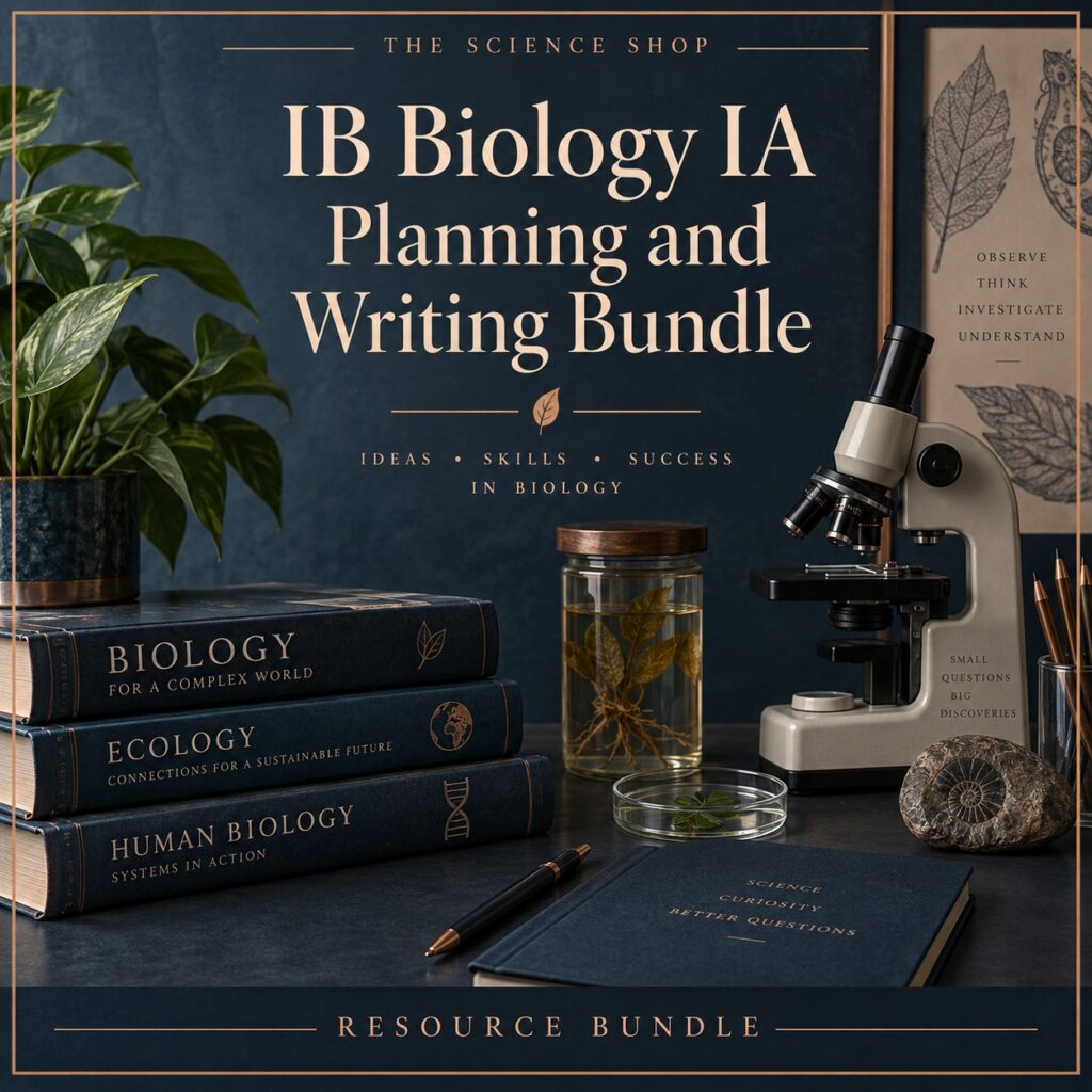 IB Biology IA Planning and Writing Bundle cover