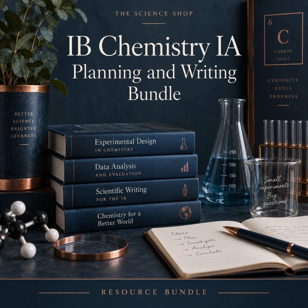 IB Chemistry IA Planning and Writing Bundle cover