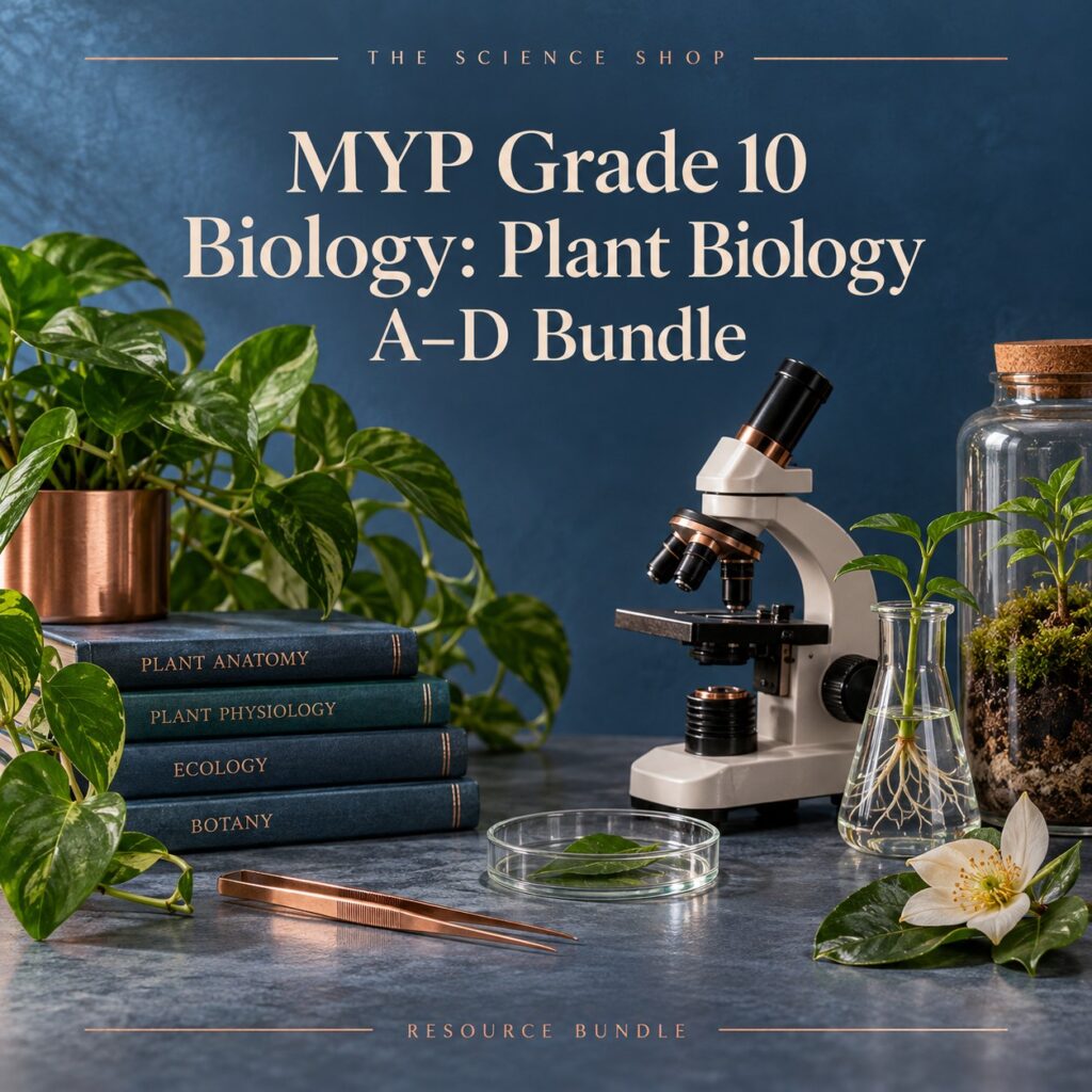 MYP Grade 10 Biology: Plant Biology A–D Bundle cover