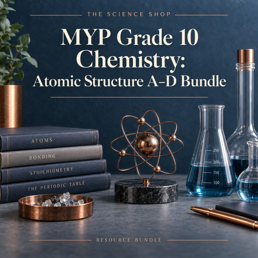 MYP Grade 10 Chemistry: Atomic Structure A–D Bundle cover