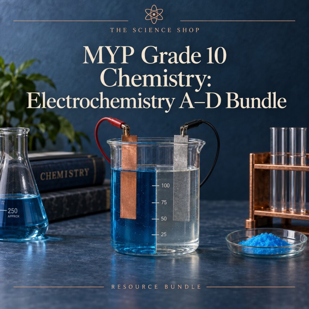 MYP Grade 10 Chemistry: Electrochemistry A–D Bundle cover