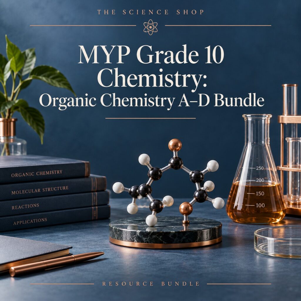MYP Grade 10 Chemistry: Organic Chemistry A–D Bundle cover