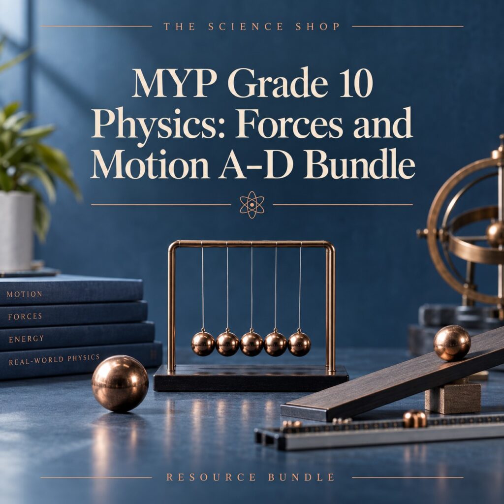 MYP Grade 10 Physics: Forces and Motion A–D Bundle cover