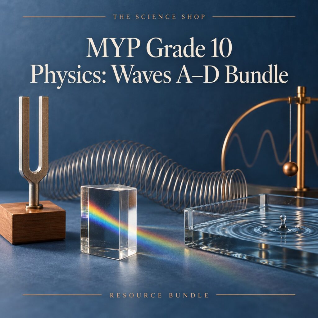 MYP Grade 10 Physics: Waves A–D Bundle cover