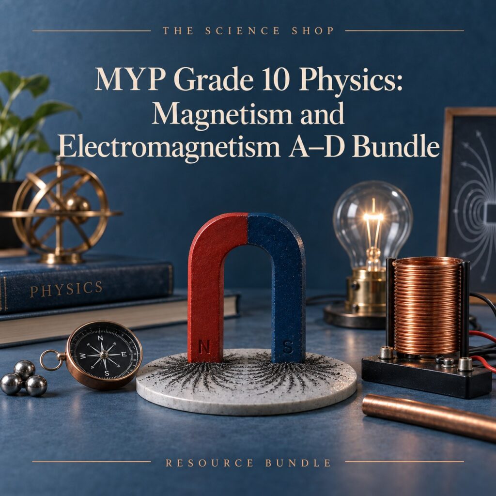 MYP Grade 10 Physics: Magnetism and Electromagnetism A–D Bundle cover