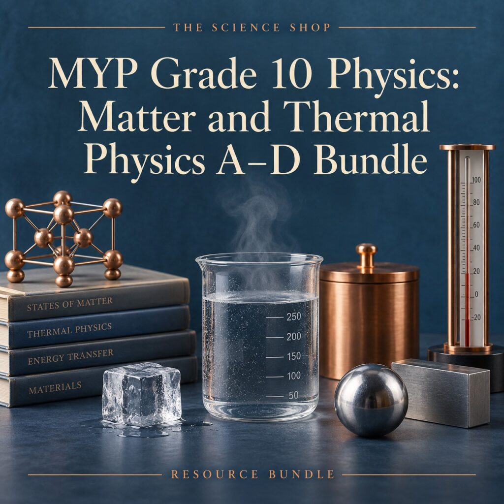 MYP Grade 10 Physics: Matter and Thermal Physics A–D Bundle cover
